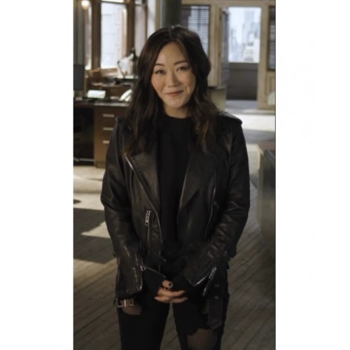 The Boys S04 Kimiko Biker Leather Jacket